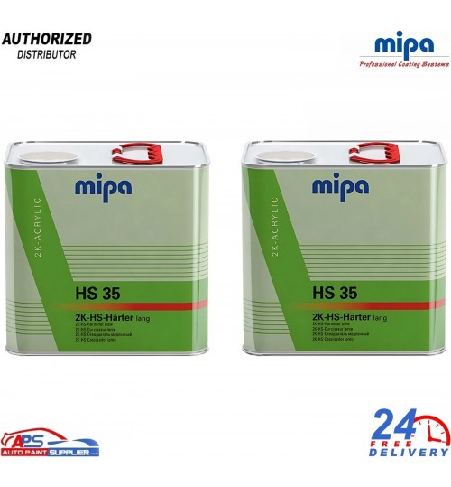 2x MIPA HS35 2K HS Acrylic Hardener 2.5L Slow - For OC, CC9, CX4, CC12